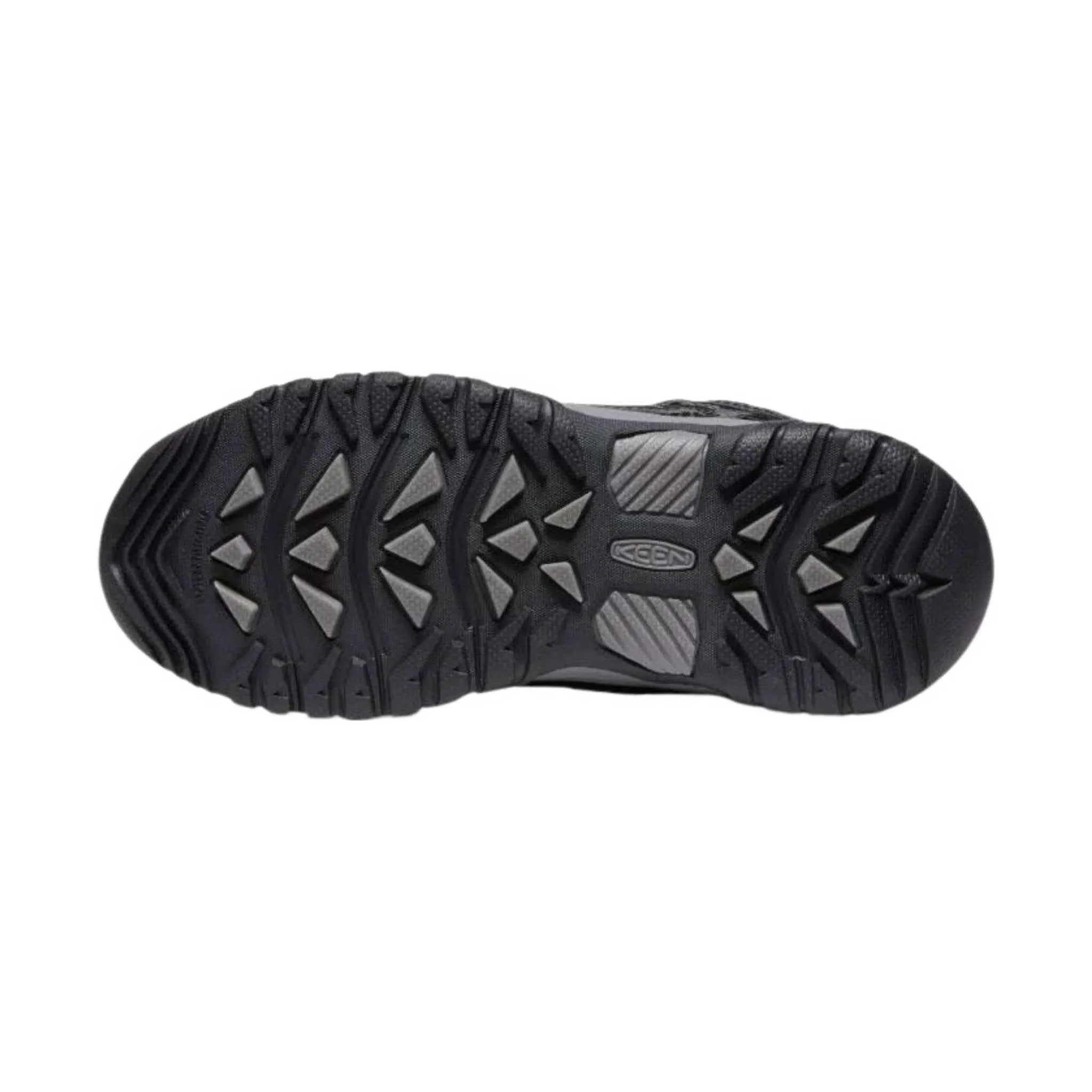 KEEN Big Kids' Targhee Low - Black/Steel Grey