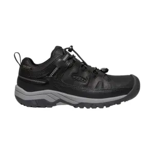 KEEN Big Kids' Targhee Low - Black/Steel Grey