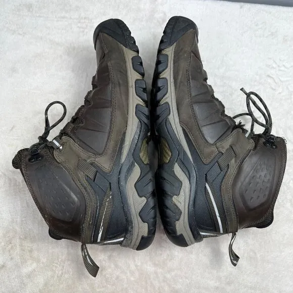 Keen Targhee III WP Mid Hiking Boots 12 Men Brown Leather 1020178 Waterproof