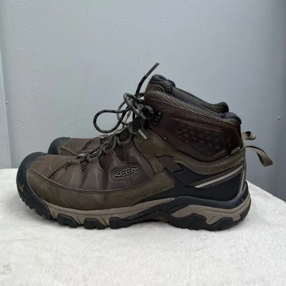 Keen Targhee III WP Mid Hiking Boots 12 Men Brown Leather 1020178 Waterproof