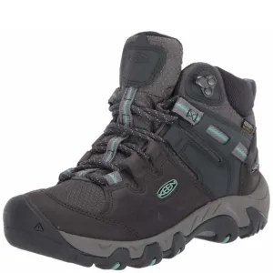 KEEN WOMEN'S STEENS MID HEIGHT DUARBLE LEATHER WATERPROOF HIKING BOOTS, STE