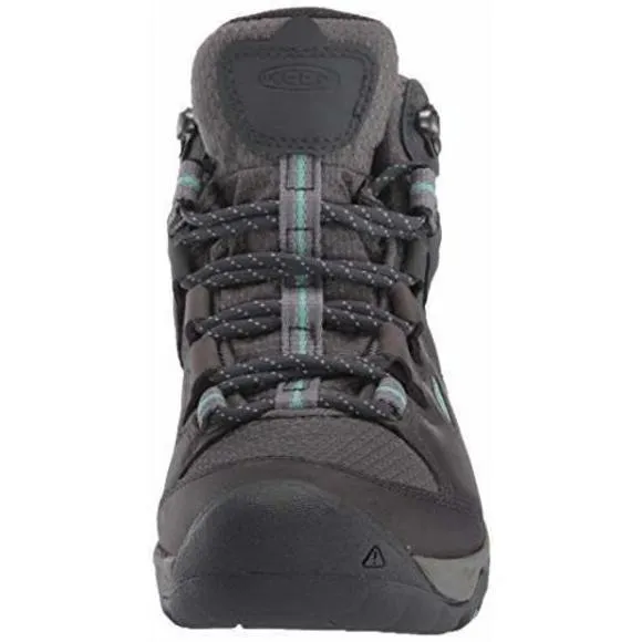 KEEN WOMEN'S STEENS MID HEIGHT DUARBLE LEATHER WATERPROOF HIKING BOOTS, STE