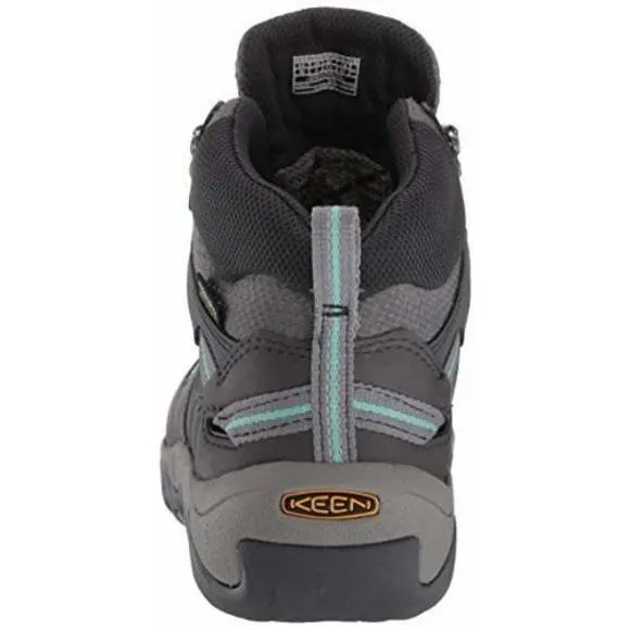 KEEN WOMEN'S STEENS MID HEIGHT DUARBLE LEATHER WATERPROOF HIKING BOOTS, STE