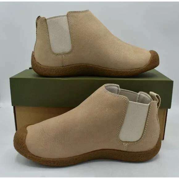 Keen Womens Size 11 Mosey Chelsea Leather Pull On Safari Birch Boots Shoes