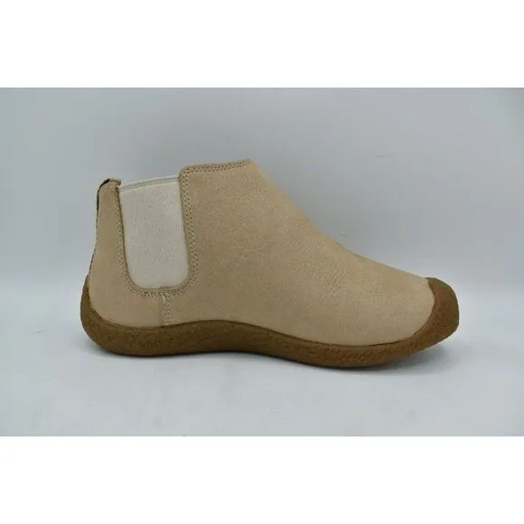 Keen Womens Size 11 Mosey Chelsea Leather Pull On Safari Birch Boots Shoes