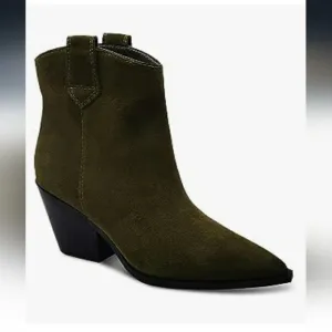 Kenneth Cole Booties Womens Size 9 Kara Khaki Loafers Pointed Toe Nwt