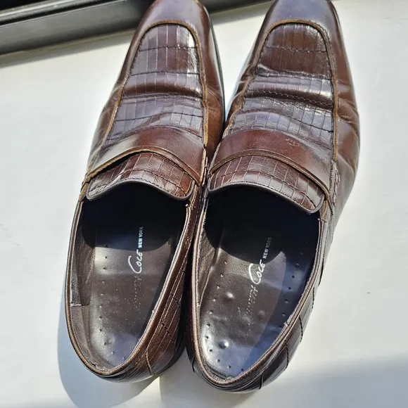 Kenneth Cole leather men's loafers 9M