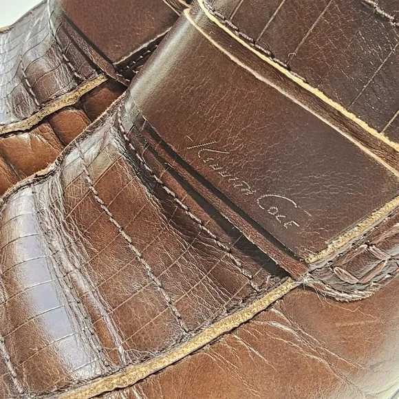 Kenneth Cole leather men's loafers 9M