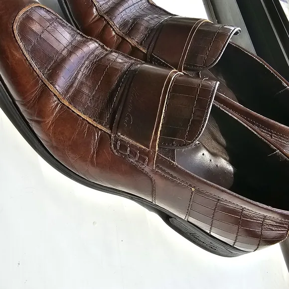 Kenneth Cole leather men's loafers 9M