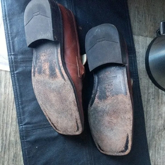 Kenneth Cole New York Brown Leather Slip-On Loafers