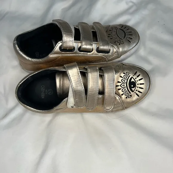 Kenzo Winking Eye Metallic Sneakers