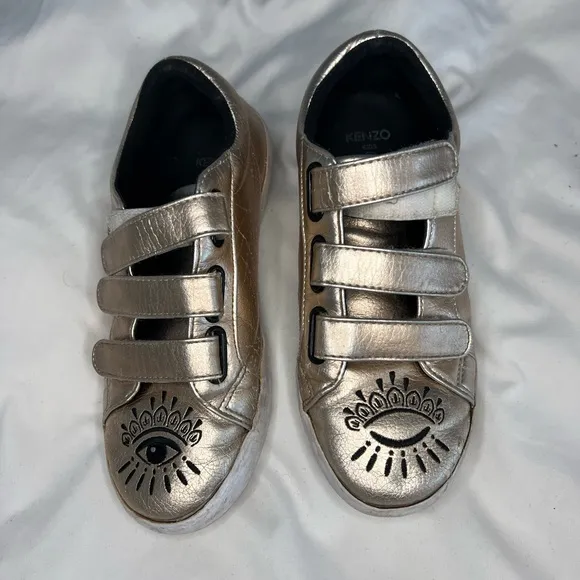 Kenzo Winking Eye Metallic Sneakers