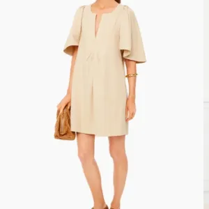 Khaki Finley Flutter Sleeve DressPOMANDER PLACE