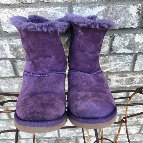 Kids Purple Bailey Bow Boots
