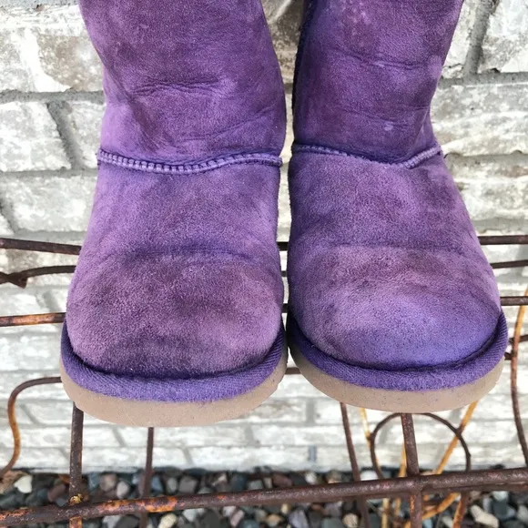 Kids Purple Bailey Bow Boots