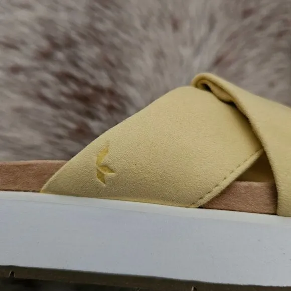 Koolaburra by UGG Carenza Women's Slide Sandals Yellow Size 8 NEW