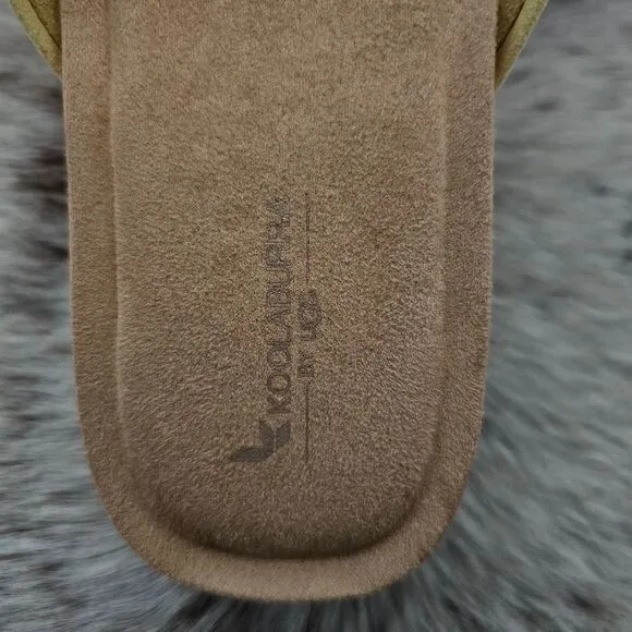 Koolaburra by UGG Carenza Women's Slide Sandals Yellow Size 8 NEW