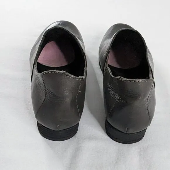 Kork Ease Cecelia Charcoal Gray Metallic Slip On Clogs