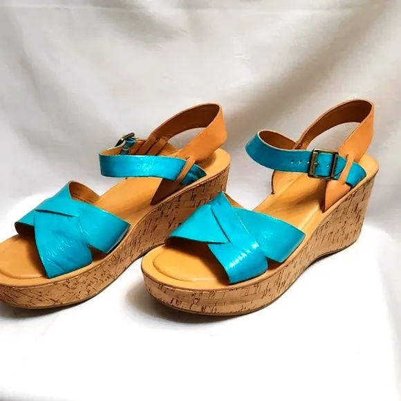 Kork-Ease Espadrille Wedge sandals (womens size 10)