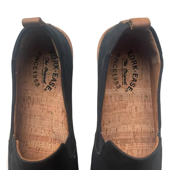 Kork Ease Peyton Black Leather Slip-On Sneaker