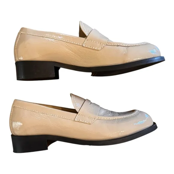 La Canadienne Dominic Loafers in Taupe Patent