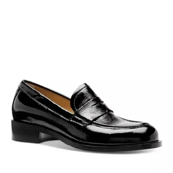 La Canadienne Women's Dominic Slip On Loafer Flats Black Slip On Platform