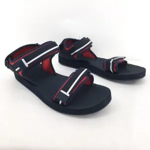 Lacoste Men 12 Suruga Athletic Sandals Navy Blue Hook Loop Adjustable NEW