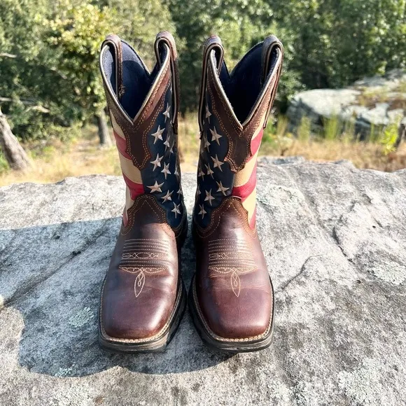 Lady Rebel by Durango Patriotic Pull-on Western Boots Size 6