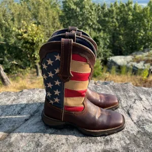 Lady Rebel by Durango Patriotic Pull-on Western Boots Size 6