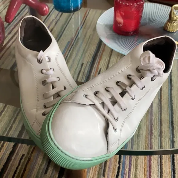 Lanvin Contrast Sole Sneakers White 11