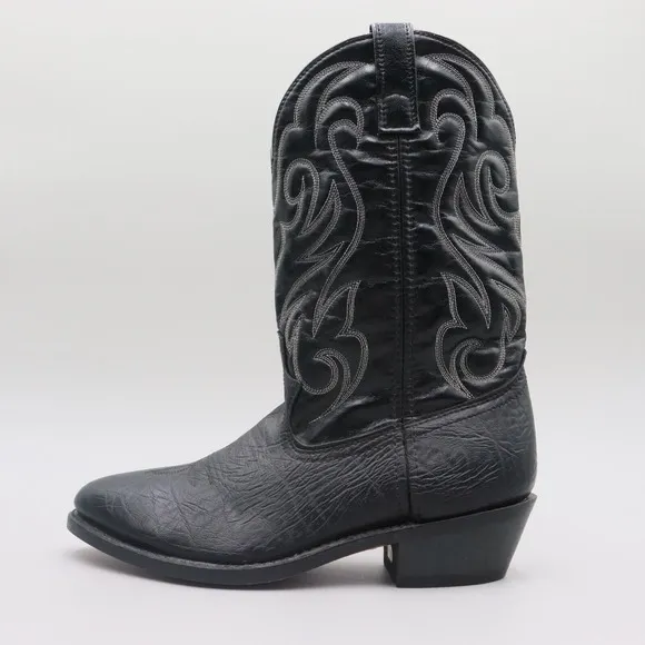 Laredo Boots 28-1820 Mens Size 9.5D US Black Leather Western Cowboy Boots