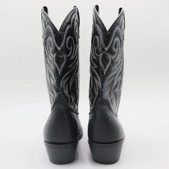 Laredo Boots 28-1820 Mens Size 9.5D US Black Leather Western Cowboy Boots