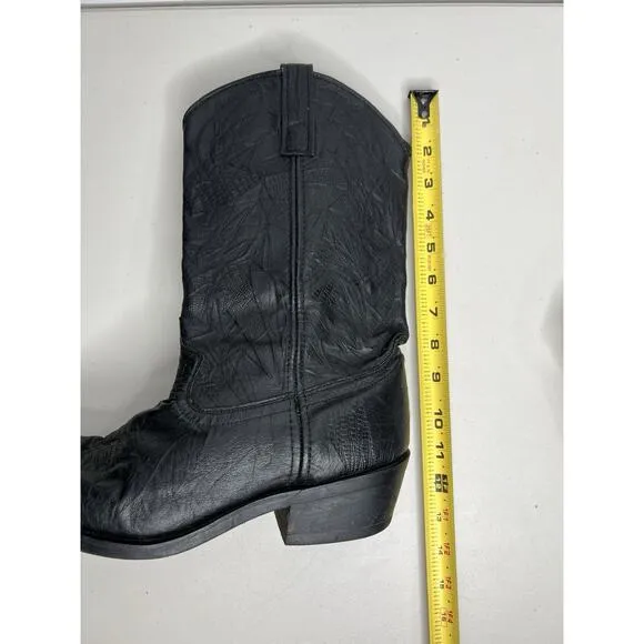 Laredo East Bound Men’s Cowboy Black Western Boots Size 9EW