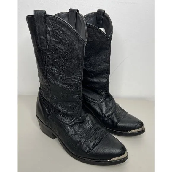 Laredo East Bound Men’s Cowboy Black Western Boots Size 9EW
