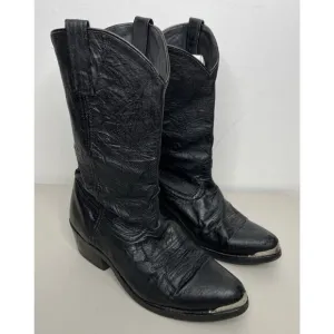 Laredo East Bound Men’s Cowboy Black Western Boots Size 9EW
