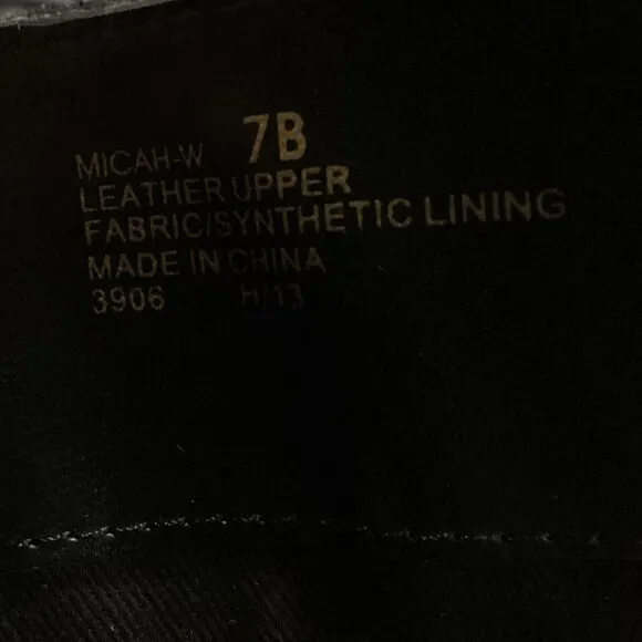 Lauren by Ralph Lauren Micah Black Leather Knee High Boots Sz Sz 7