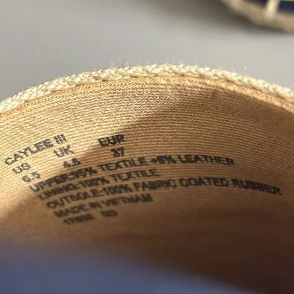 Lauren Ralph Lauren Caylee Flat Espadrilles size 6.5