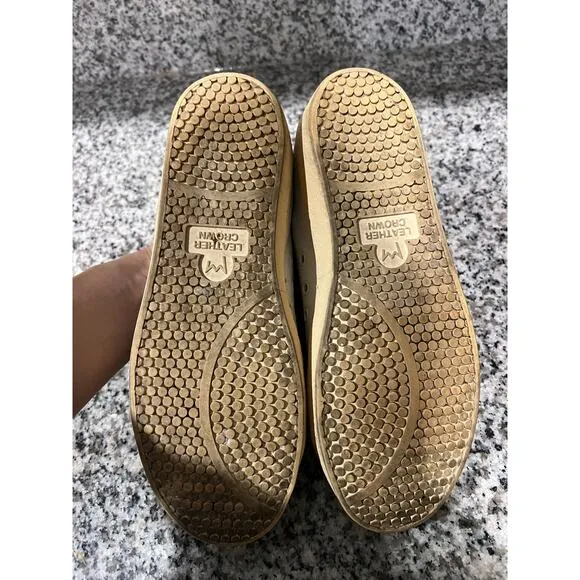 Leather crown sneakers
