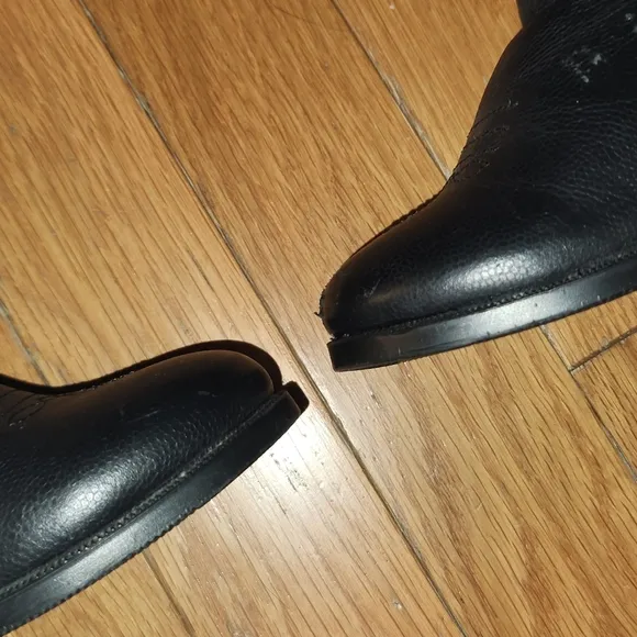 LEATHER MASTERSON BOOT COMPANY BLACK COWBOY BOOTS SIZE 7 TODDLER ADORABLE