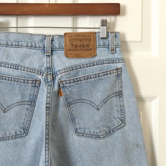 Levi's 90's Vintage 10962 Orange Tab More Relaxed Fit Tapered Leg Jeans Blue 9