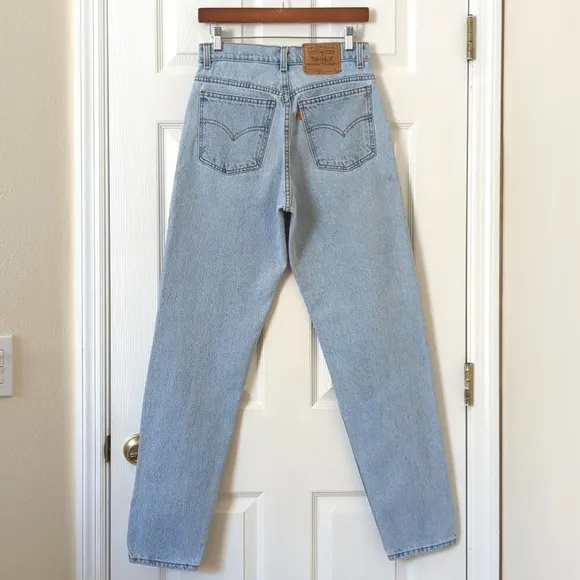 Levi's 90's Vintage 10962 Orange Tab More Relaxed Fit Tapered Leg Jeans Blue 9