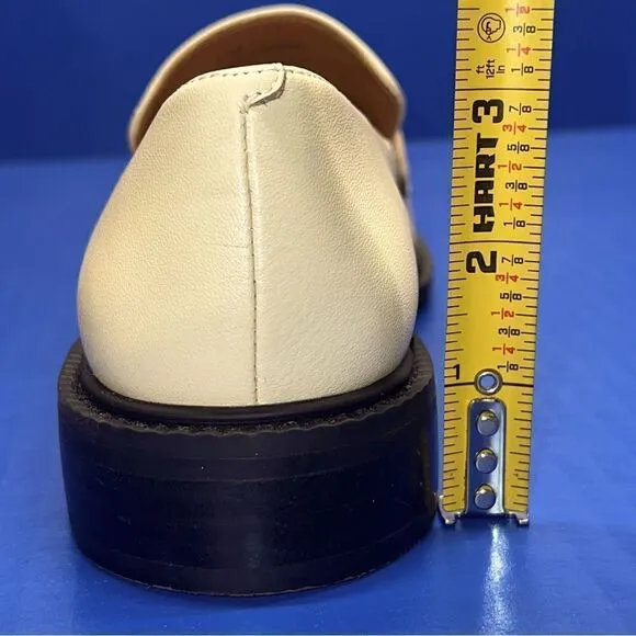 Lisa Vicky Zany Bit Vegan Leather Loafers in Natural Nappa 6.5M