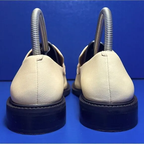 Lisa Vicky Zany Bit Vegan Leather Loafers in Natural Nappa 6.5M