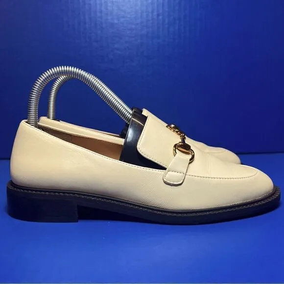 Lisa Vicky Zany Bit Vegan Leather Loafers in Natural Nappa 6.5M