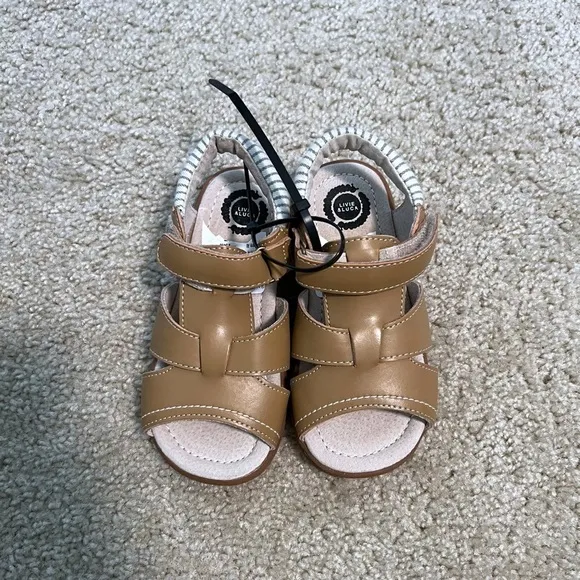 Livie and Luca tan Sailor sandals unisex little kid 12 new never worn