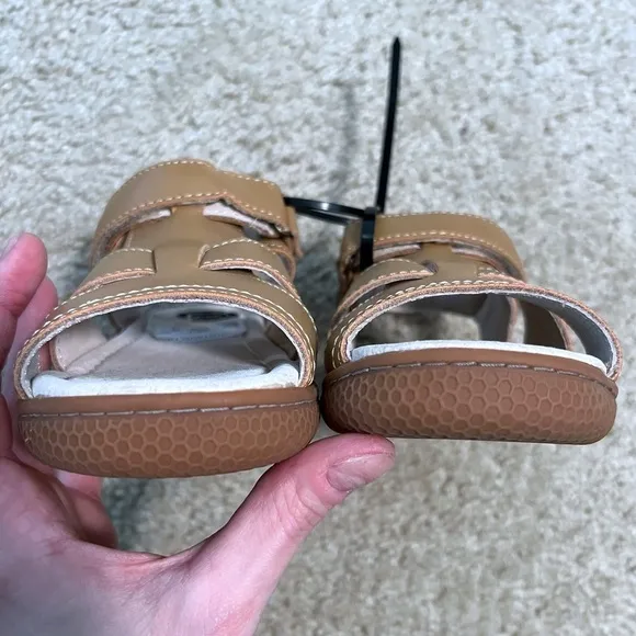 Livie and Luca tan Sailor sandals unisex little kid 12 new never worn