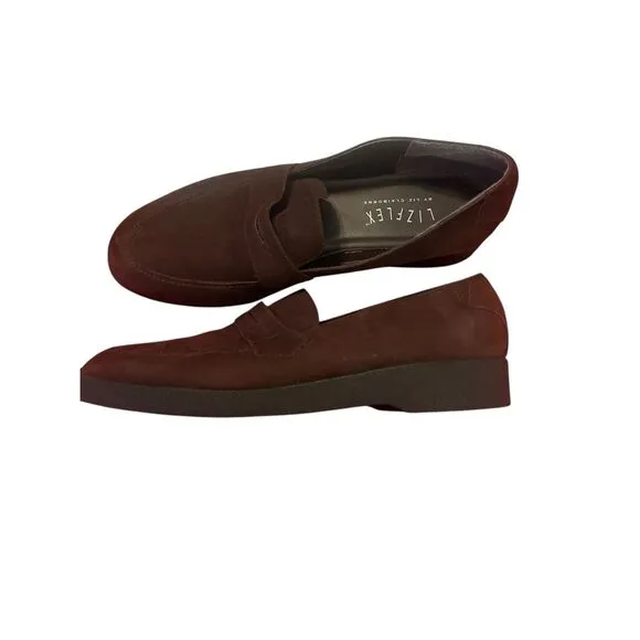 Lizflex by Liz Claiborne Womens Brown Suede Waterproof Driving Loafers Size 10M