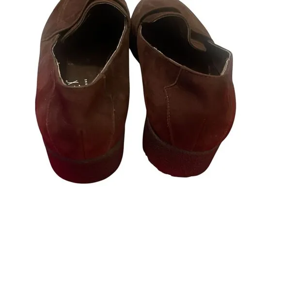 Lizflex by Liz Claiborne Womens Brown Suede Waterproof Driving Loafers Size 10M