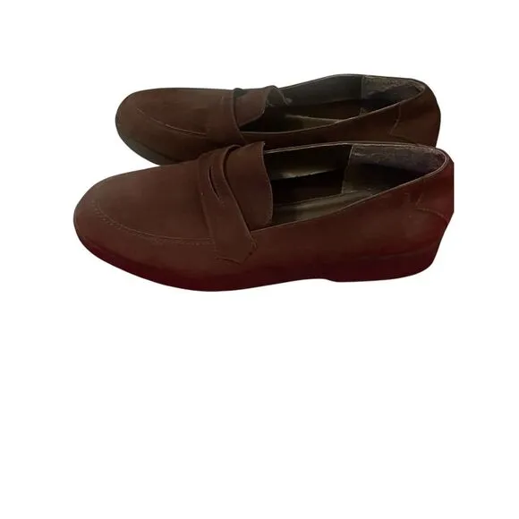 Lizflex by Liz Claiborne Womens Brown Suede Waterproof Driving Loafers Size 10M