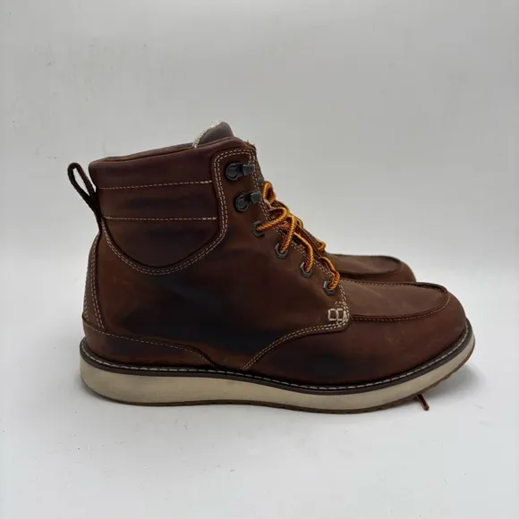 L.L. Bean Men’s 10.5 Brown Leather Stonington Moc Toe Boots